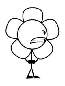 Flower from Battle for Dream Island coloring page