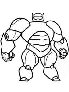 Armored Baymax coloring page