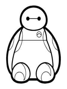 Little Baymax coloring page