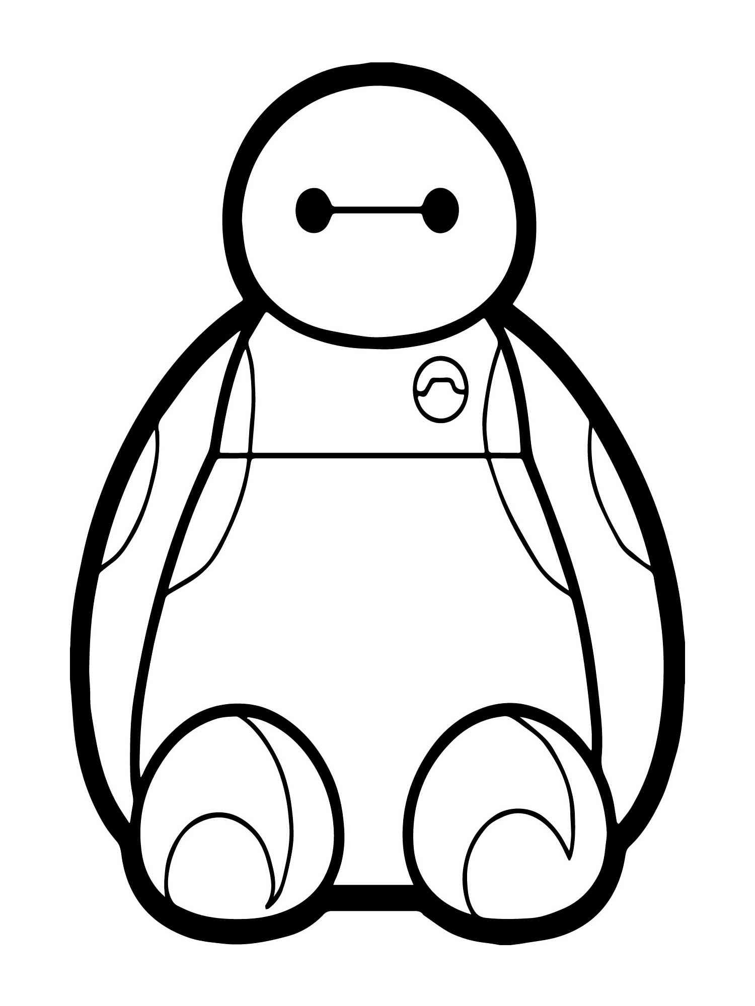 Little Baymax coloring page