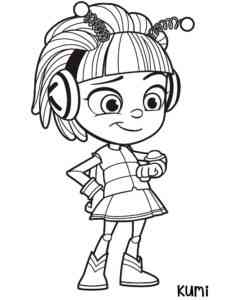 Kumi from Beat Bugs coloring page