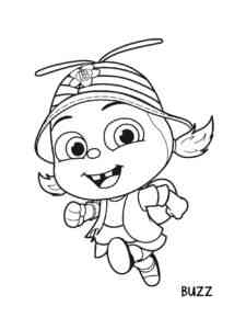 Buzz from Beat Bugs coloring page