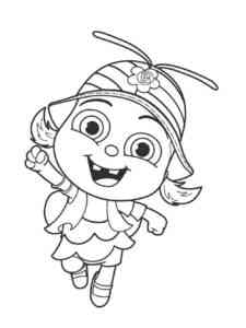Happy Buzz from Beat Bugs coloring page