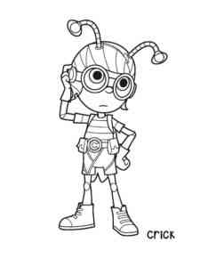 Crick from Beat Bugs coloring page