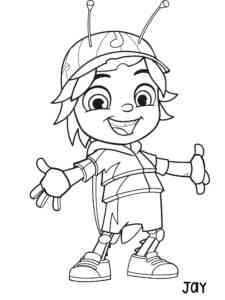 Jay from Beat Bugs coloring page