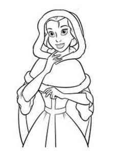 Beautiful Belle coloring page