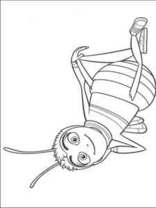 Funny Barry from Bee Movie coloring page