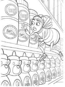 Barry at the Honey Shop coloring page
