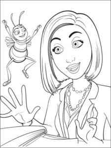 Vanessa Bloome and Barry coloring page