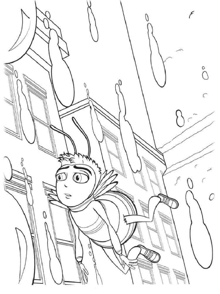 Barry in the Rain coloring page