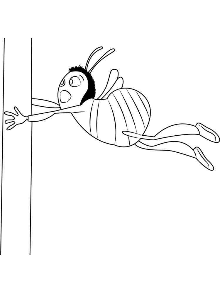 Scared Barry coloring page