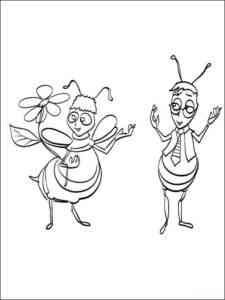 Characters Bee Movie coloring page