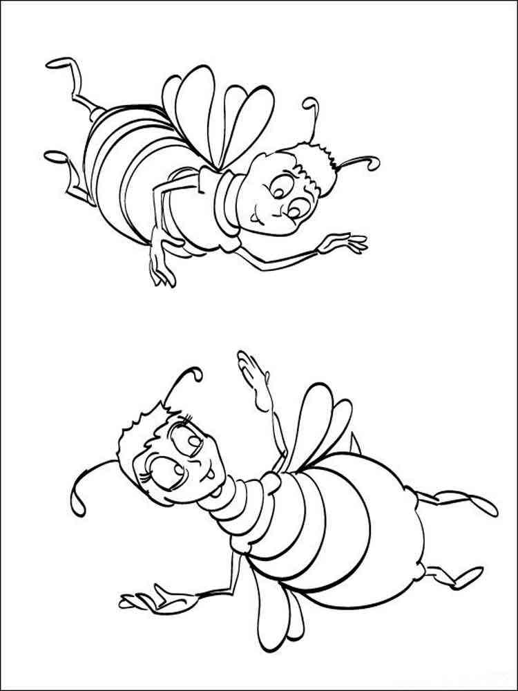 Cartoon Bee Movie coloring page