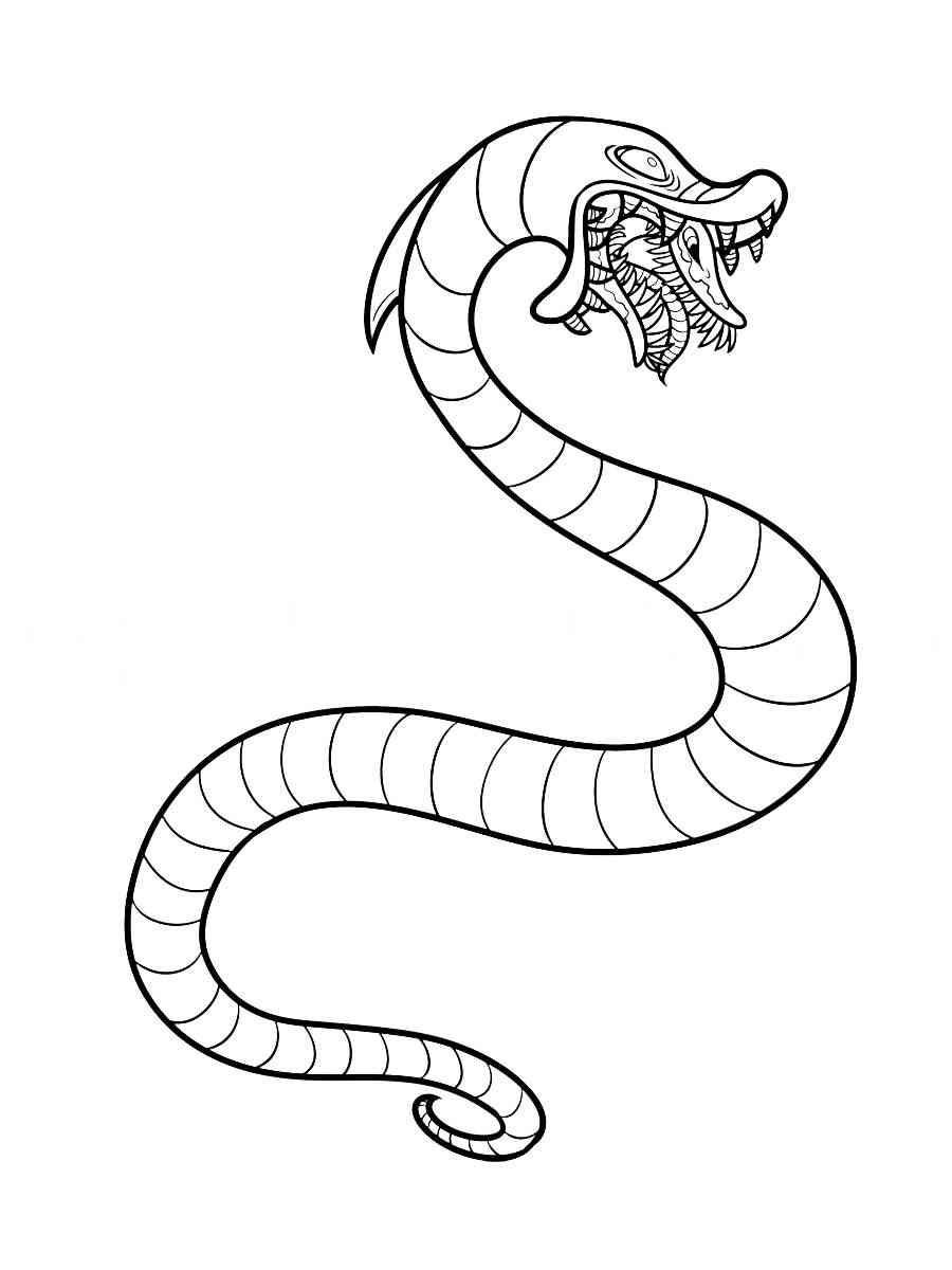 Sandworm From Beetlejuice coloring page