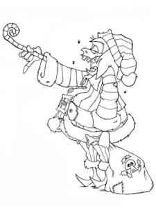 Beetlejuice Christmas coloring page