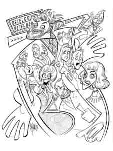Ghosts from Beetlejuice coloring page