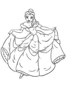 Amazing Belle coloring page