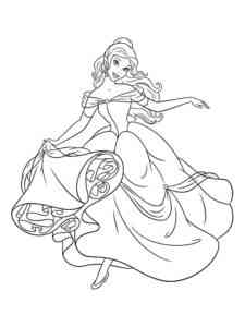 Happy Belle coloring page