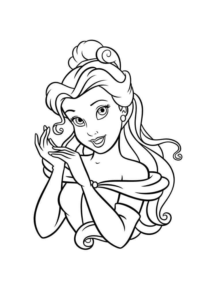 Cute Belle coloring page
