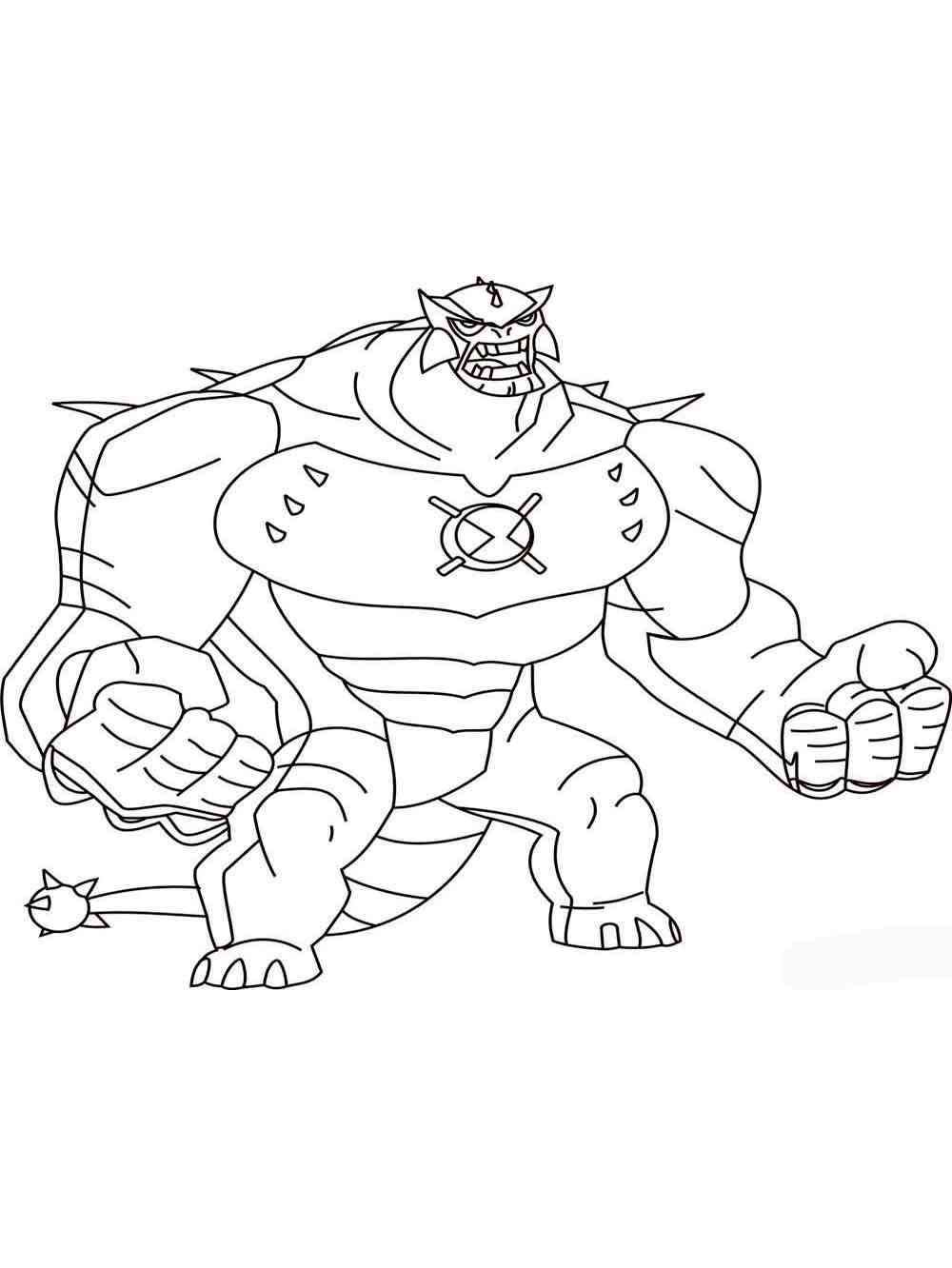 Ultimate Humungousaur from Ben 10 coloring page