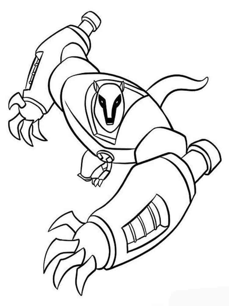 Armodrillo from Ben 10 coloring page