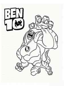 Humungousaur from Ben 10 coloring page