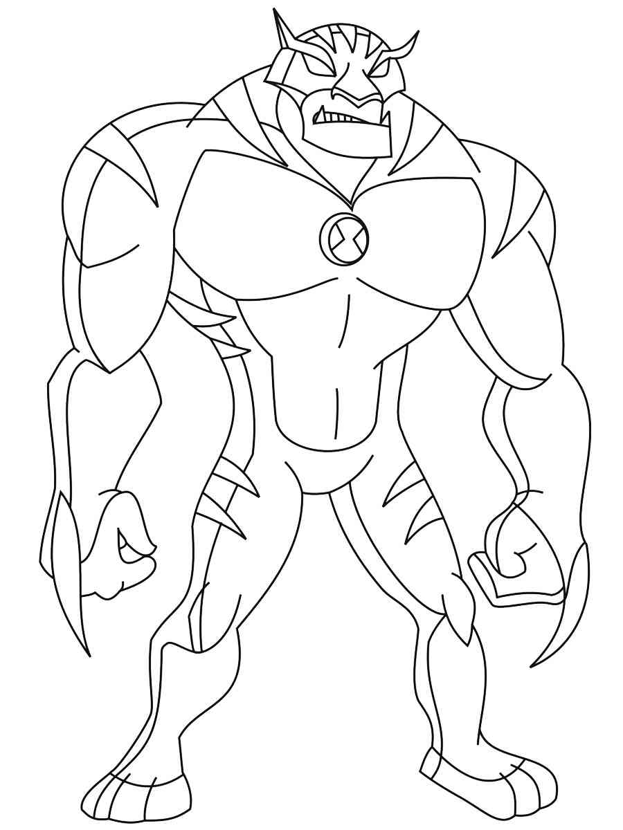 Ultimate Rath from Ben 10 coloring page
