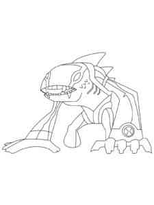 Arctiguana from Ben 10 coloring page