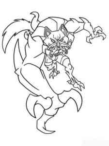Blitzwolfer from Ben 10 coloring page