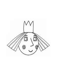 Holly Head coloring page