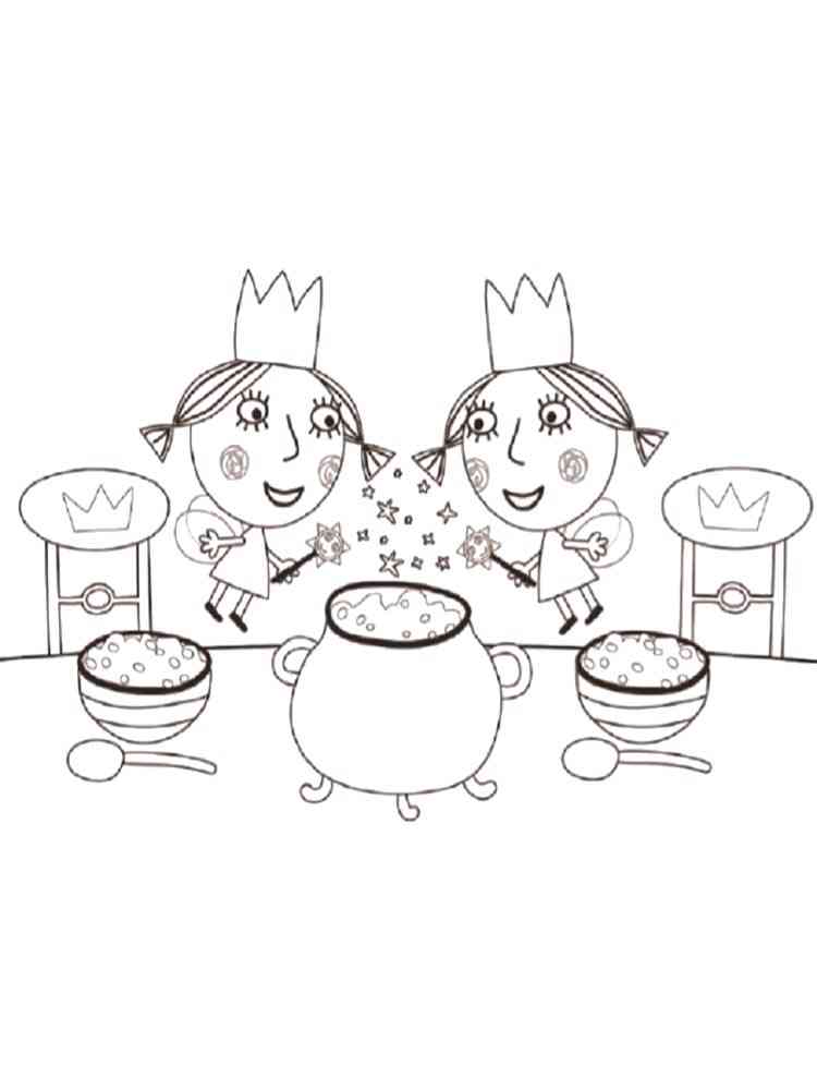 Funny Holly coloring page