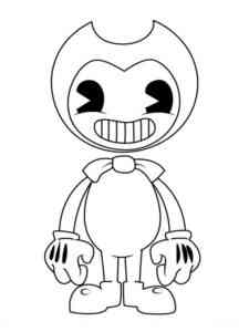 Bendy Smiling coloring page