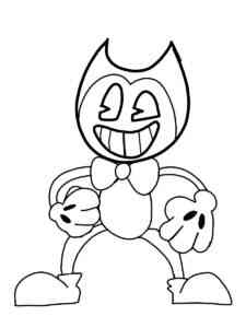 Funny Bendy coloring page