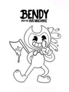 Bendy with the Axe coloring page