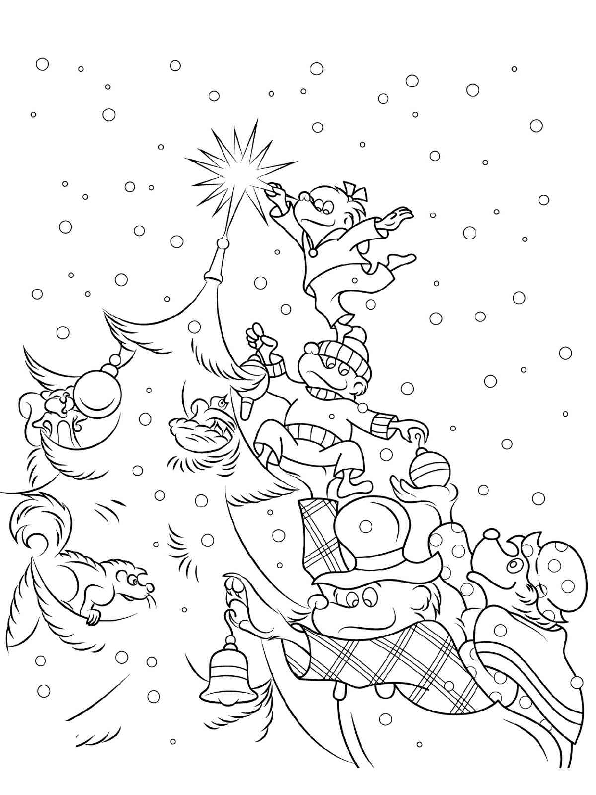 Berenstain Bears Family coloring page