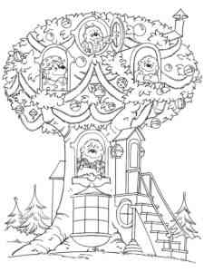The Berenstain Treehouse coloring page