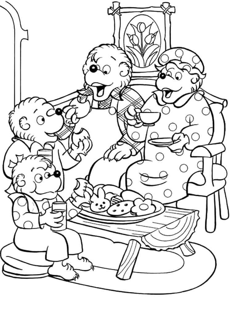 The Berenstain Bears coloring page
