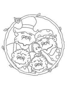 Berenstain Bears Portrait coloring page