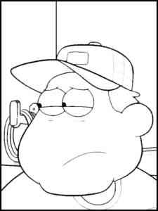 Bill from Big City Greens coloring page