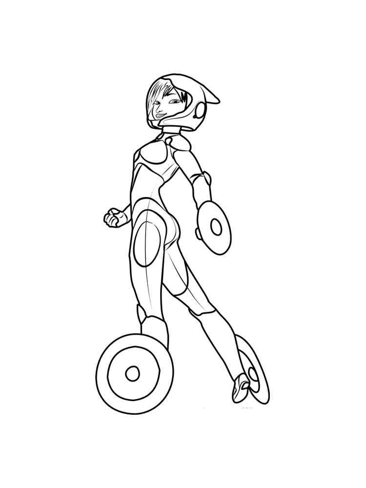 Gogo Tomato from Big Hero 6 coloring page