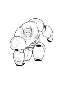 Armored Baymax from Big Hero 6 coloring page