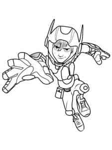 Armored Hiro coloring page