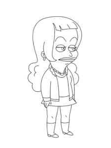 Lola Skumpy from Big Mouth coloring page