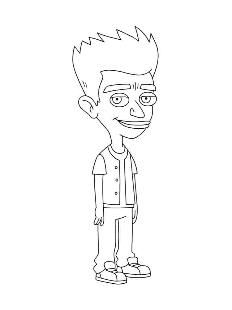 Jay from Big Mouth coloring page