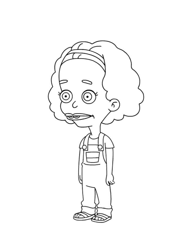Missy from Big Mouth coloring page