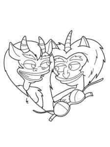 Connie and Maury from Big Mouth coloring page