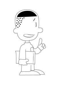 Teddy Ortiz from Big Nate coloring page