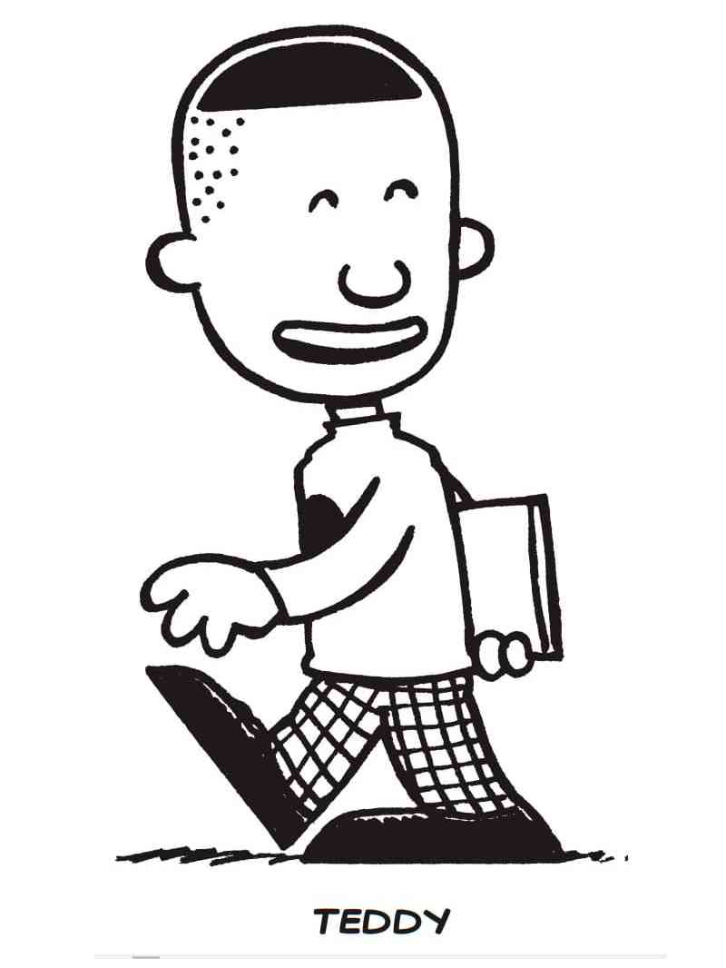 Teddy from Big Nate coloring page
