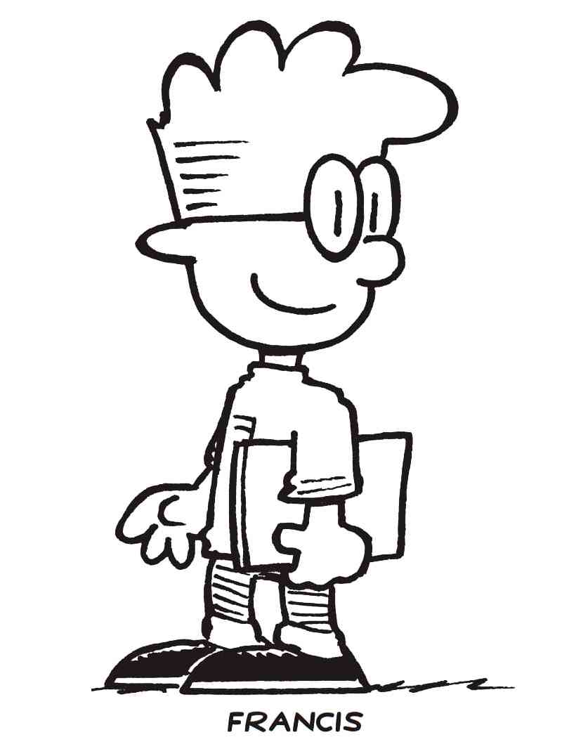 Francis Pope from Big Nate coloring page