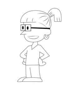 Gina from Big Nate coloring page